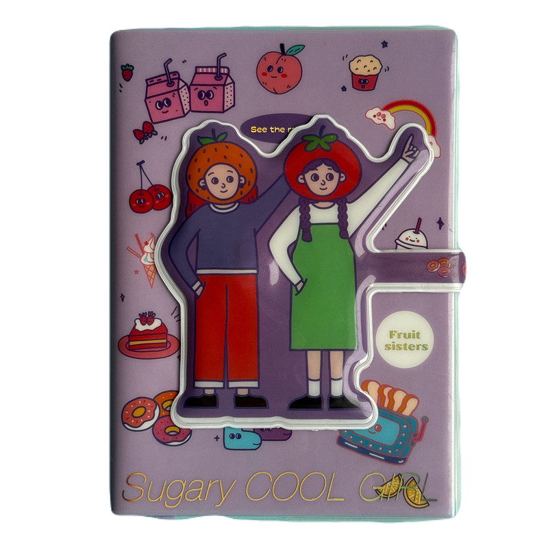 دفترچه خاطرات 200 برگ مدل Sugary Cool Girl کد 02