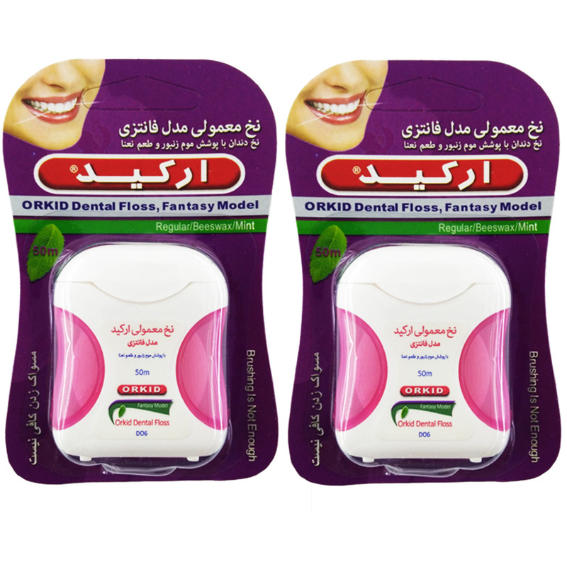 نخ دندان ارکید مدل Pink New Fantasy بسته 2 عددی