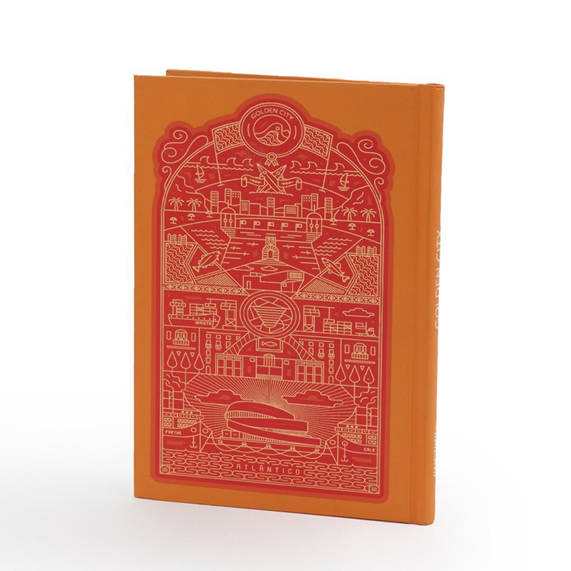 دفتر یادداشت 160 برگ مدل Golden City