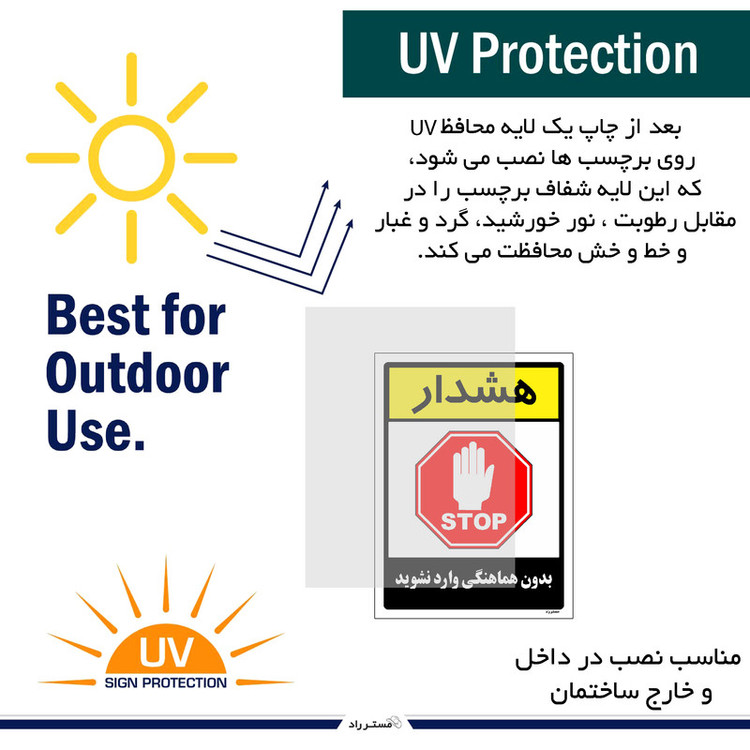 برچسب ایمنی مستر راد طرح بدون هماهنگی وارد نشوید مدل HSE-OSHA-1198