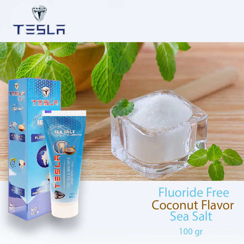 خمیر دندان تسلا مدل Sea Salt وزن 100 گرم
