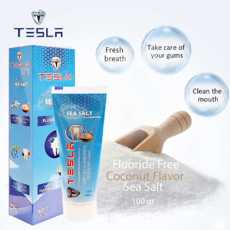 خمیر دندان تسلا مدل Sea Salt وزن 100 گرم