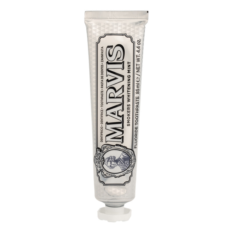 خمیر دندان سفید کننده مارویس مدل Smokers Whitening Mint حجم 85 میلی لیتر