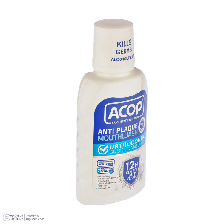 دهان شویه آکوپ مدل Anti Plaque حجم 300 میلی لیتر