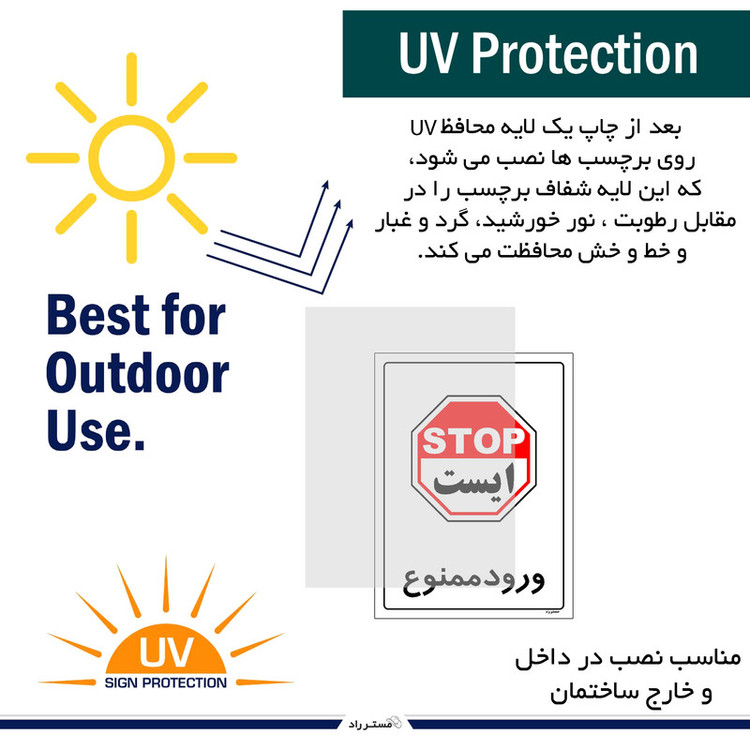 برچسب ایمنی مستر راد طرح ورود ممنوع مدل HSE-OSHA-0905
