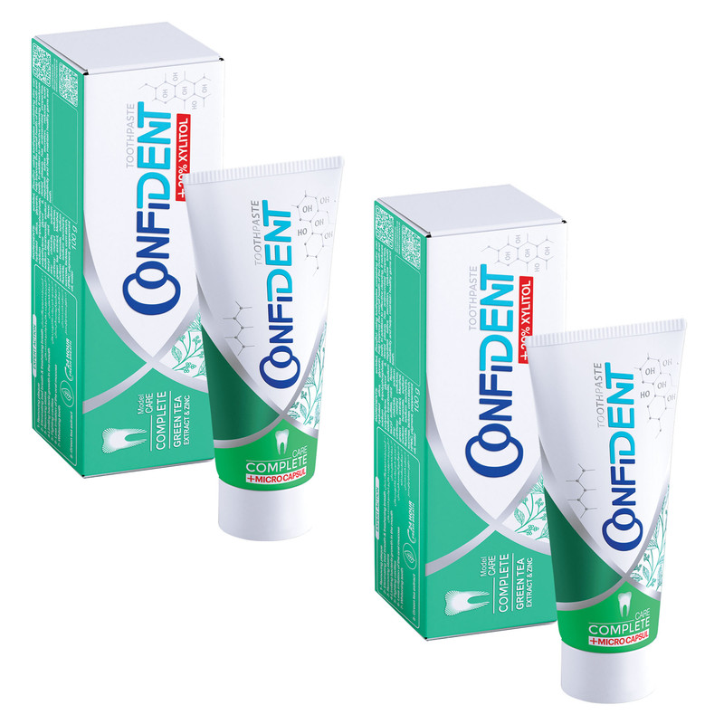 خمیر دندان کانفیدنت مدل Complete Care حجم 100 میلی لیتر مجموعه 2 عددی