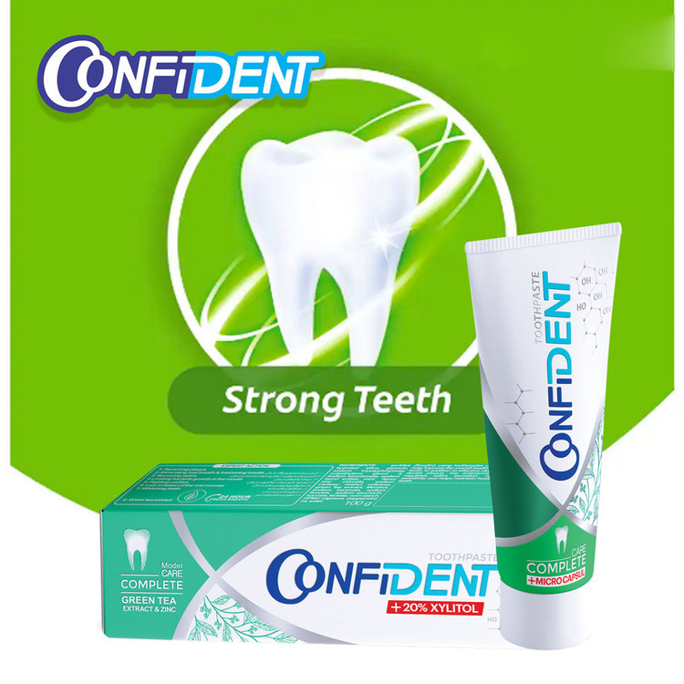 خمیر دندان کانفیدنت مدل Complete Care حجم 100 میلی لیتر مجموعه 2 عددی