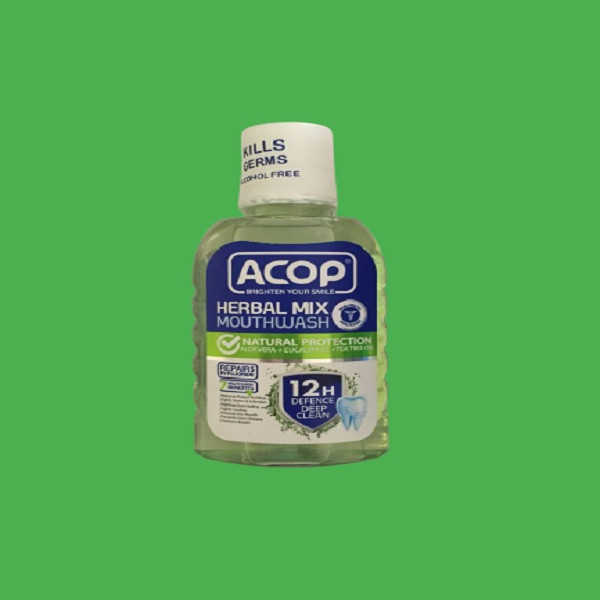 دهان شویه گیاهی آکوپ مدل HERBAL حجم 300 میلی لیتر مجموعه 2 عددی
