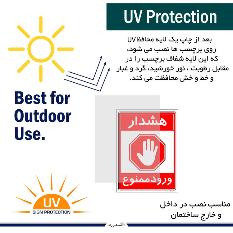 برچسب ایمنی مستر راد طرح هشدار ورود ممنوع مدل HSE-OSHA-0893