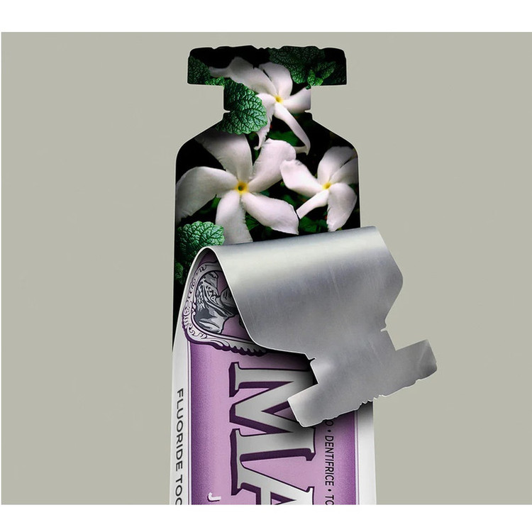 خمیر دندان کاهش دهنده جرم مارویس مدل Jasmin Mint با طعم یاسمن حجم 25 میلی لیتر