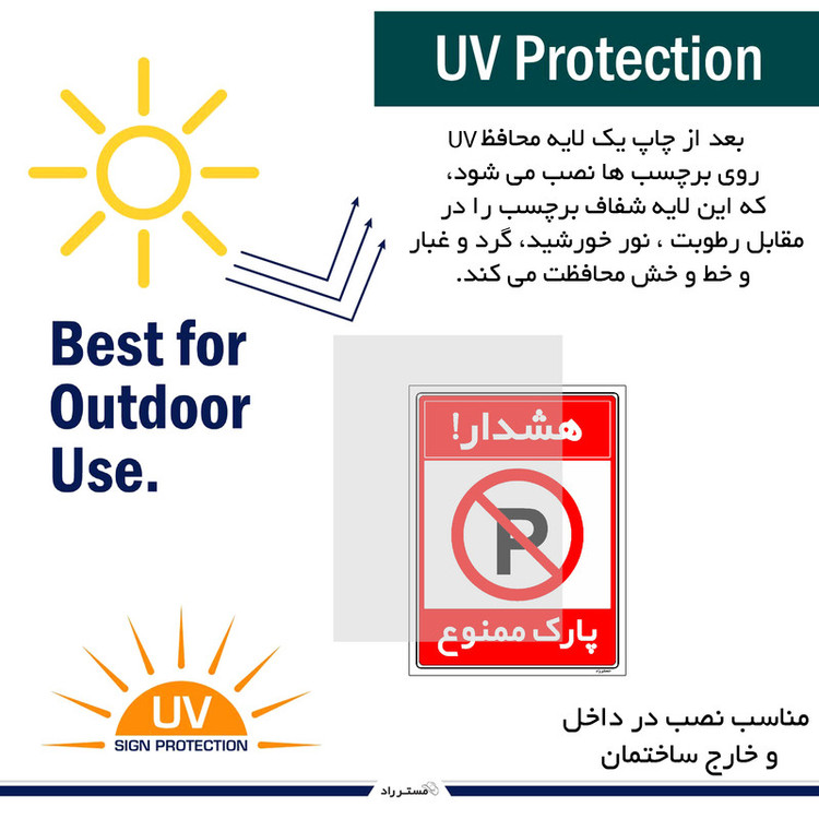برچسب ایمنی مستر راد طرح هشدار پارک ممنوع مدل HSE-OSHA-1310