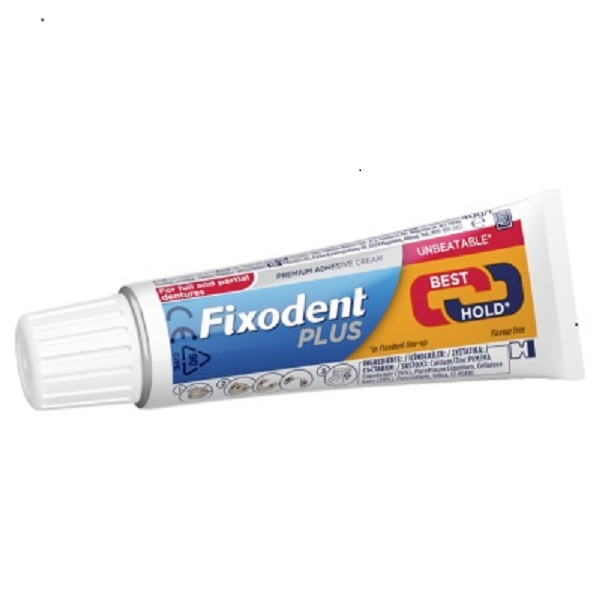 چسب دندان مصنوعی فیکسودنت مدل plus best hold وزن 40 گرم