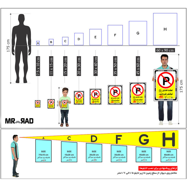 برچسب ایمنی مستر راد طرح لطفا مقابل درب / پل توقف نفرمائید مدل HSE-OSHA-1347