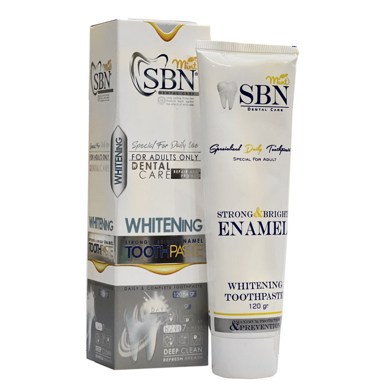 خمیر دندان اس بی ان مدل WHITENING وزن 120 گرم