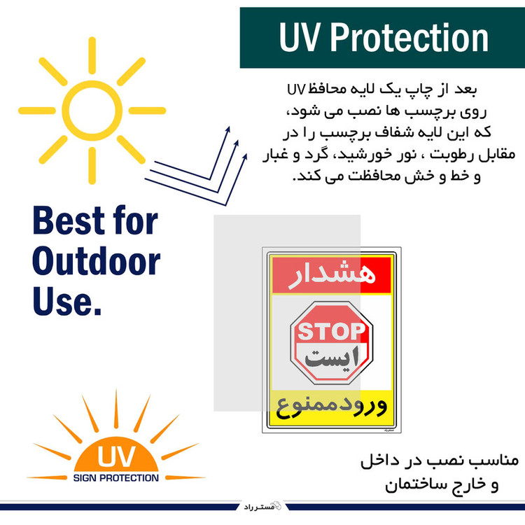 برچسب ایمنی مستر راد طرح هشدار ورود ممنوع مدل HSE-OSHA-0811