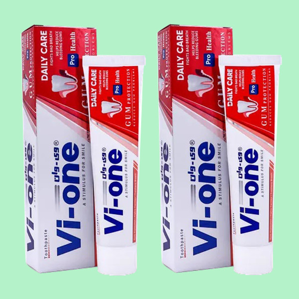 خمیر دندان وی وان مدل GUM Protection حجم 90 میلی لیتر مجموعه 2 عددی