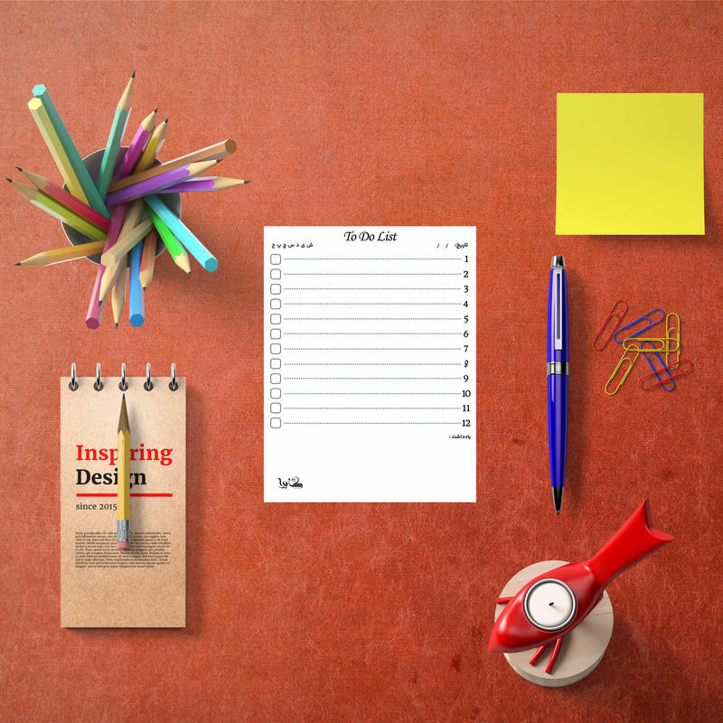 کاغذ یادداشت روزانه کایرا مدل to do list سایز 13*10 سانتی متر