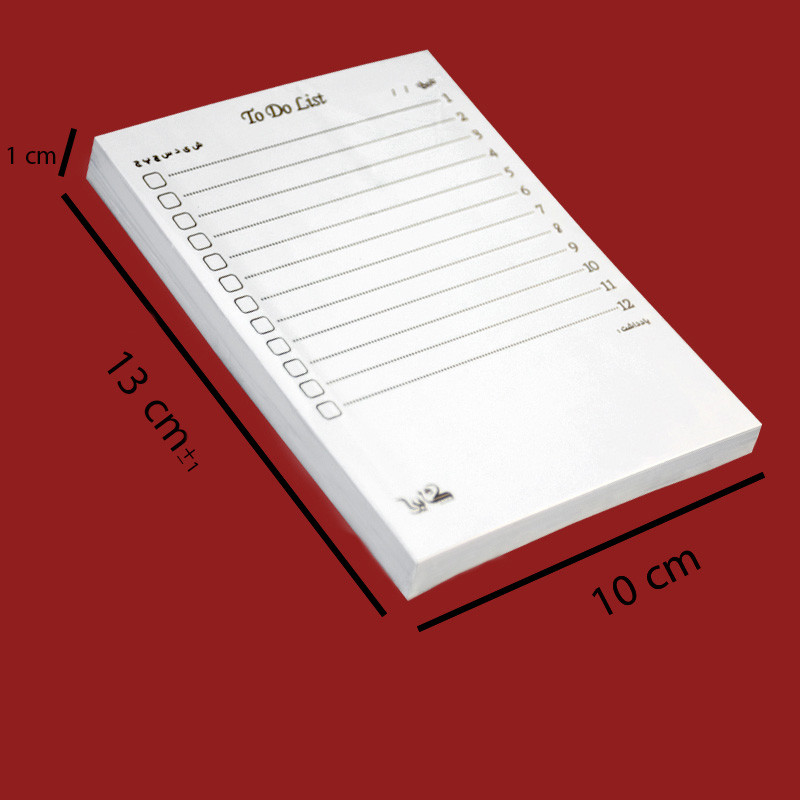 کاغذ یادداشت روزانه کایرا مدل to do list سایز 13*10 سانتی متر