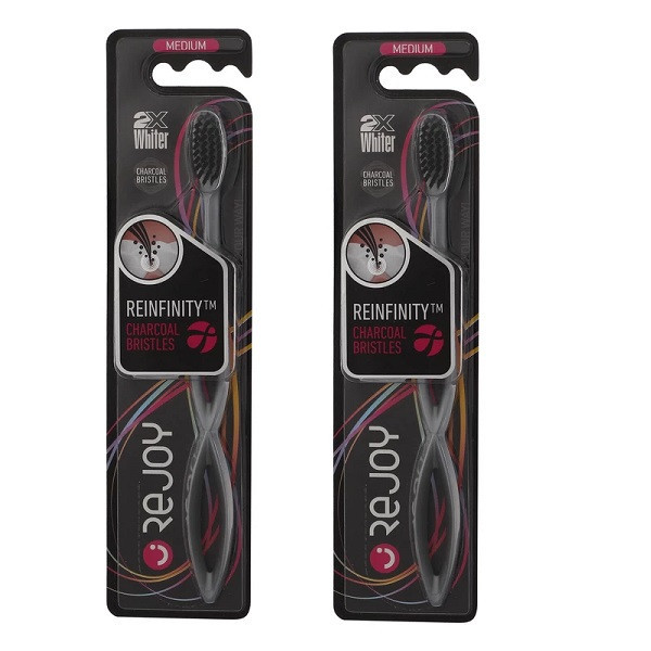 مسواک ریجوی مدل REINFINITY با برس متوسط بسته 2 عددی