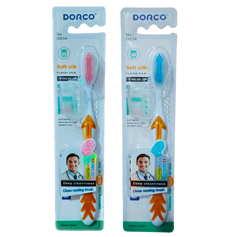 مسواک دورکو مدل DEEP CLEAN با برس نرم بسته 2 عددی