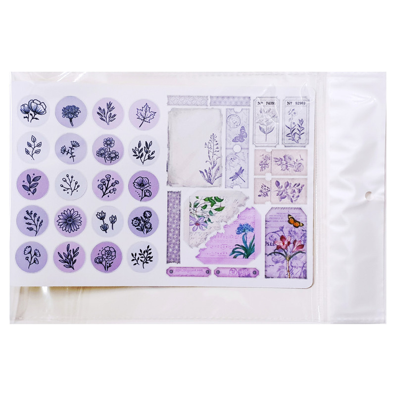 برچسب کاترینکا طرح برش خورده بولت ژورنال و اسکرپ بوک مدل A5 Flower stickers