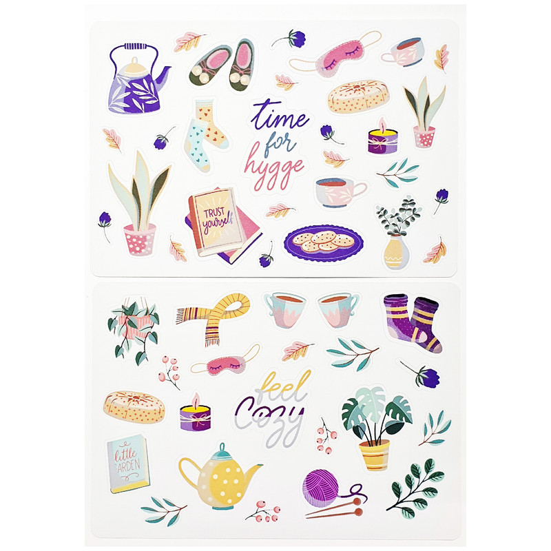برچسب مدل Feel Cozy طرح بولت ژورنال و اسکرپ بوک کد 40 بسته 2 عددی