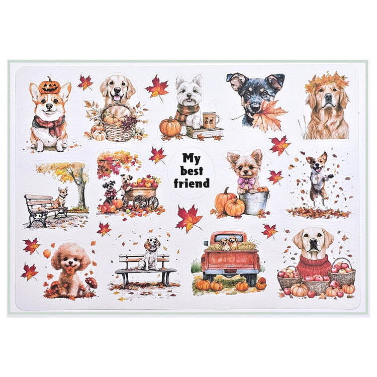 برچسب طرح برش خورده بولت ژورنال و اسکرپ بوک مدل A5 Best Friend