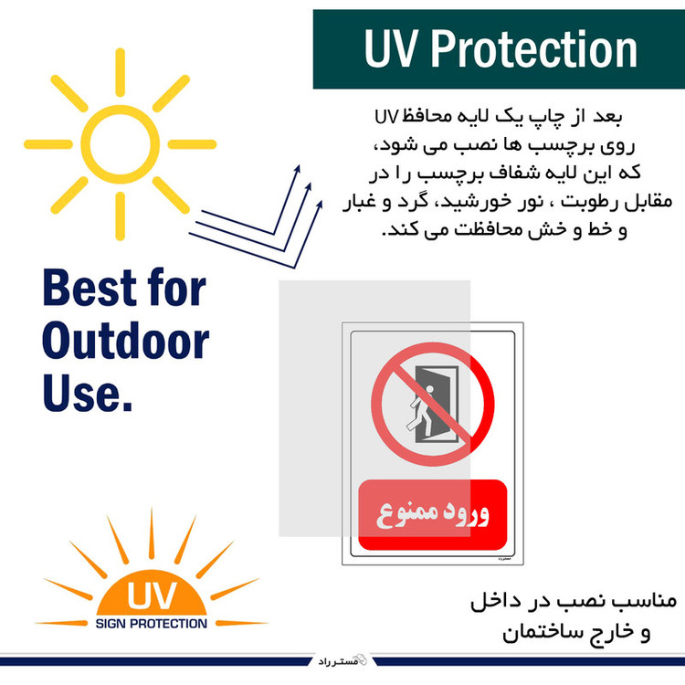 برچسب ایمنی مستر راد طرح ورود ممنوع مدل HSE-OSHA-0066