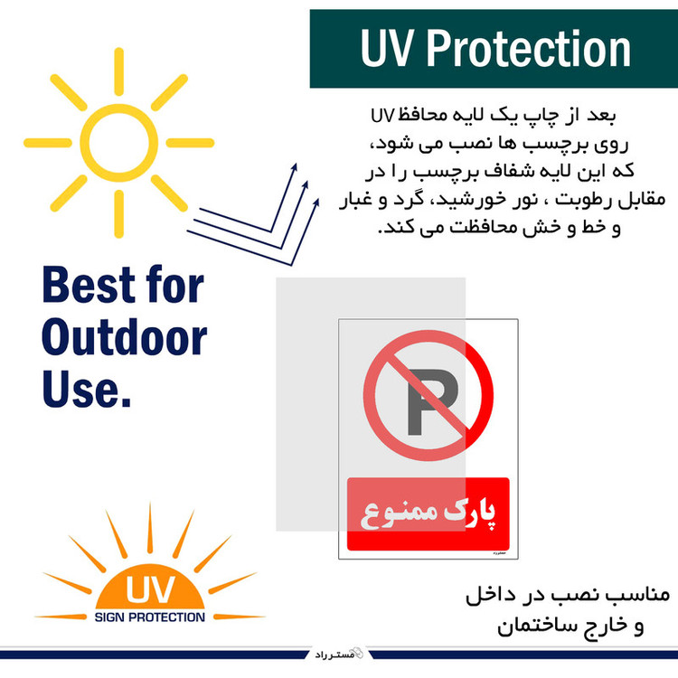 برچسب ایمنی مستر راد طرح پارک ممنوع مدل HSE-OSHA-1325