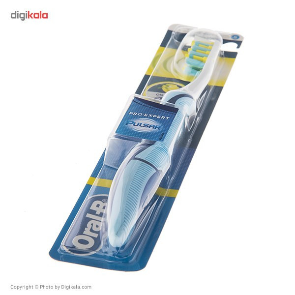 مسواک اورال-بی مدل Pulsar Anti Bacterial با برس نرم
