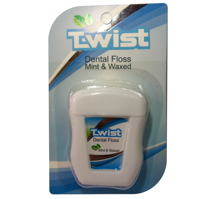 نخ دندان تویست مدل Mint & Waxed طول 50 متر