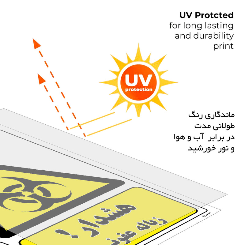 برچسب ایمنی مستر راد طرح هشدار زباله عفونی مدل HSE-OSHA-159