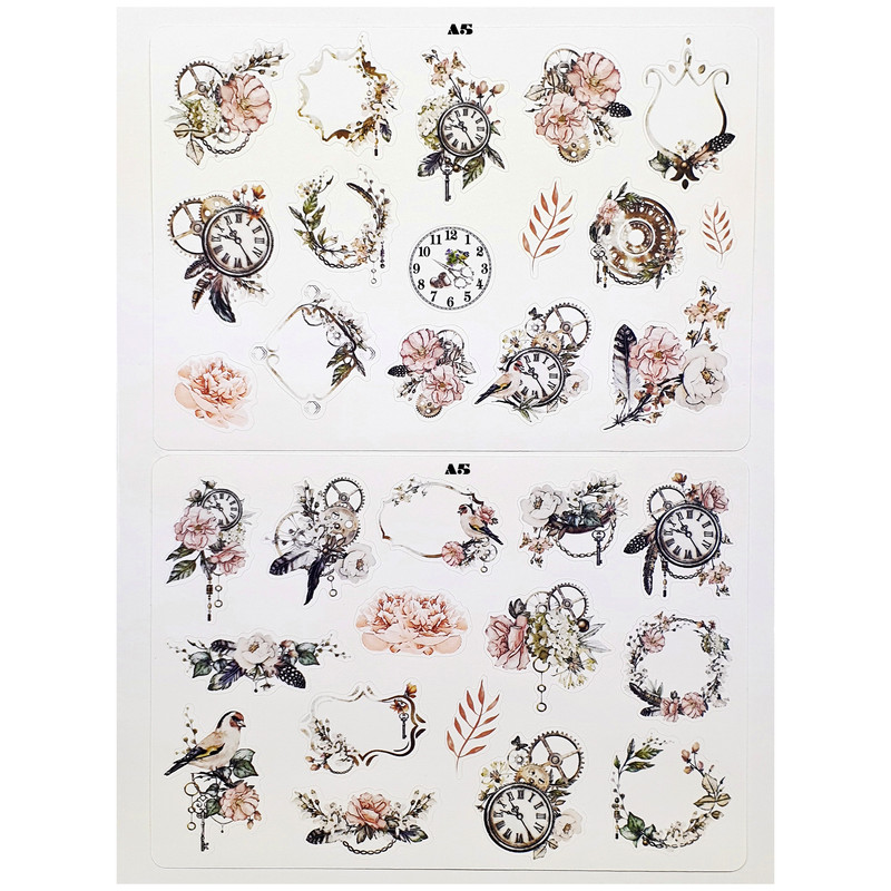 برچسب مدل Birds and Feathers طرح بولت ژورنال و اسکرپ بوک کد 52 بسته 2 عددی