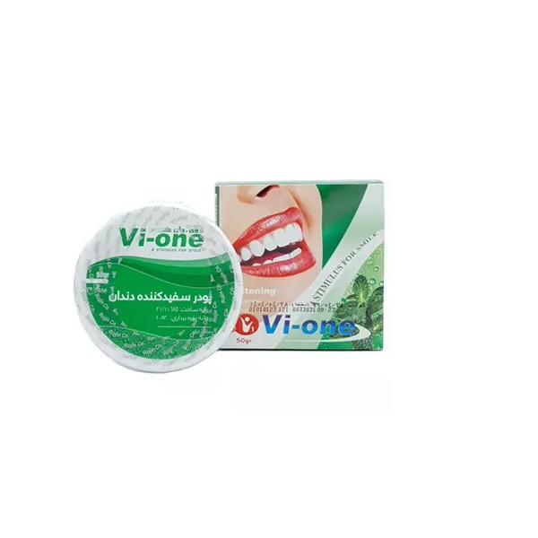 پودر سفید کننده دندان وی وان مدل smile وزن 50 گرم مجموعه 3 عددی