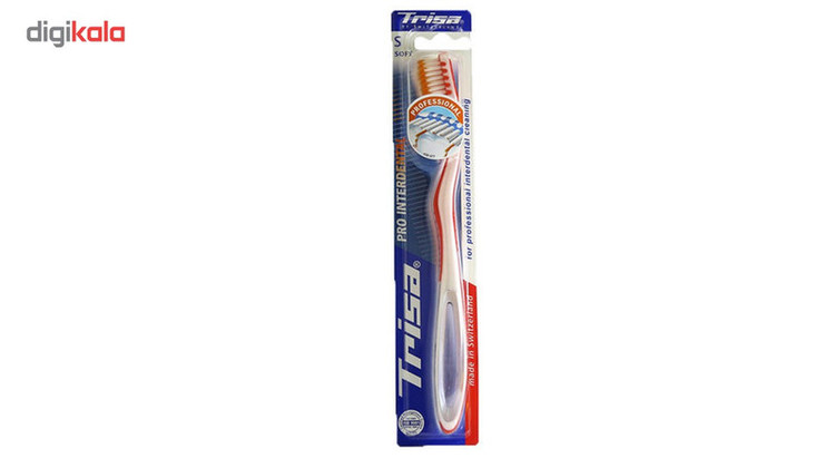 مسواک تریزا مدل Pro Interdental با برس متوسط به همراه درپوش