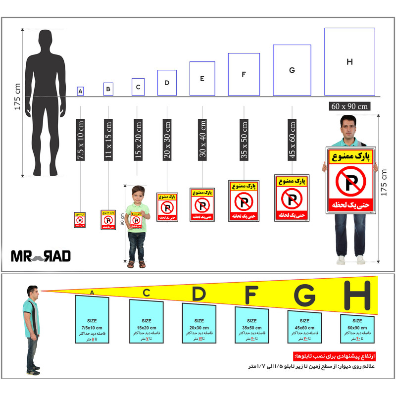 برچسب ایمنی مستر راد طرح پارک ممنوع حتی یک لحظه مدل HSE-OSHA-1328