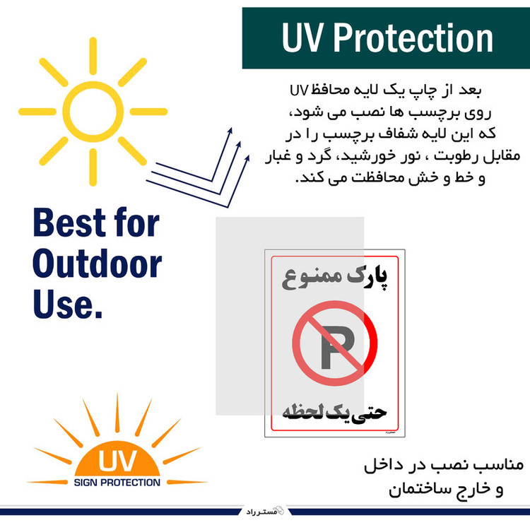 برچسب ایمنی مستر راد طرح پارک ممنوع حتی یک لحظه مدل HSE-OSHA-1334