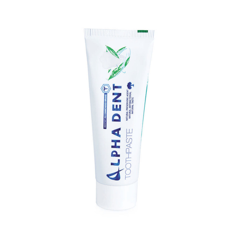خمیر دندان آلفادنت مدل whitening حجم 75 میلی لیتر