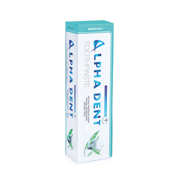 خمیر دندان آلفادنت مدل whitening حجم 75 میلی لیتر