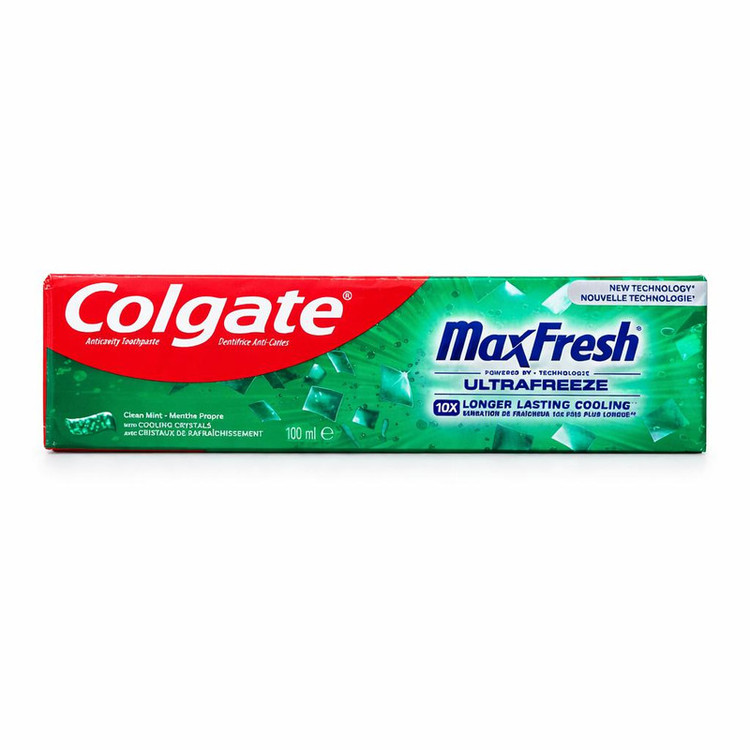 خمیر دندان محافظت از مینای دندان کلگیت مدل MaxFresh UltraFreeze وزن 100 گرم