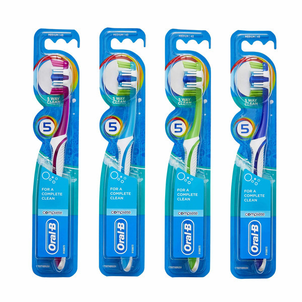 مسواک اورال-بی سری Complete Clean مدل 5Way با برس متوسط