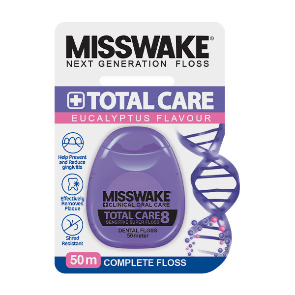 دهان شویه میسویک مدل Total Care حجم 400 میلی لیتر به همراه نخ دندان مدل Total Care