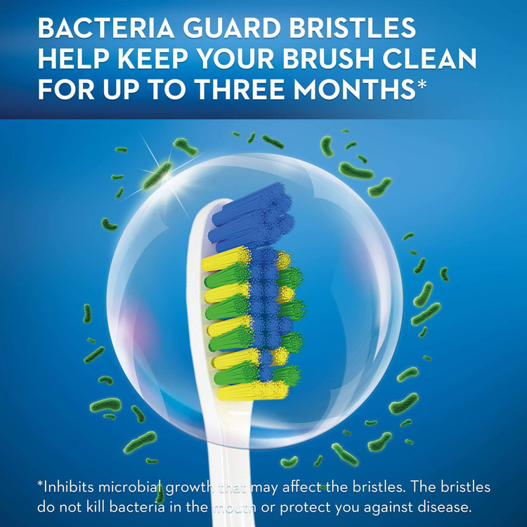 مسواک اورال-بی مدل BACTERIA BLAST با برس نرم مجموعه 3 عددی