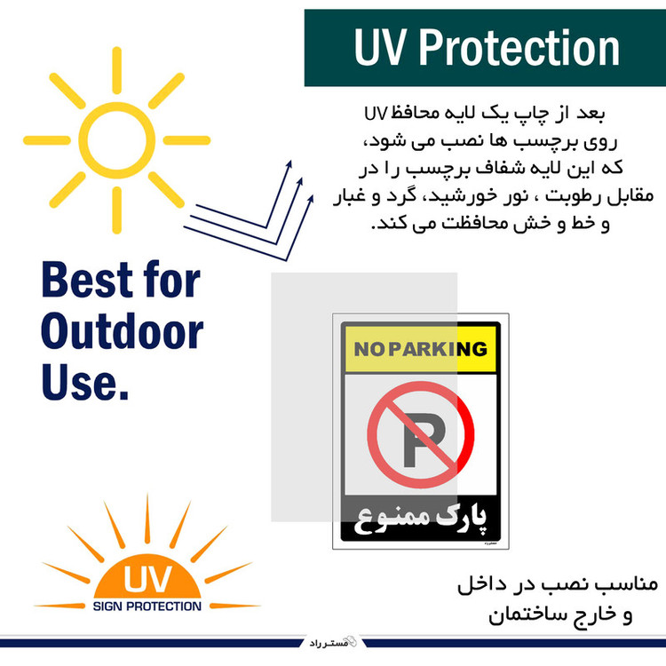 برچسب ایمنی مستر راد طرح پارک ممنوع مدل HSE-OSHA-1317