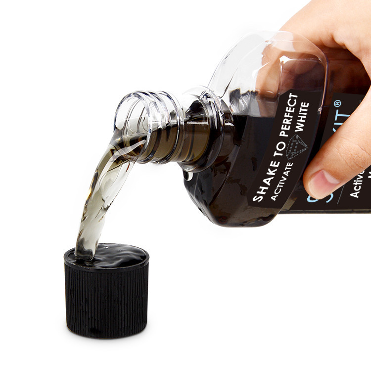 دهان شویه اسمایل کیت مدل Activated Charcoal حجم 250 میلی لیتر