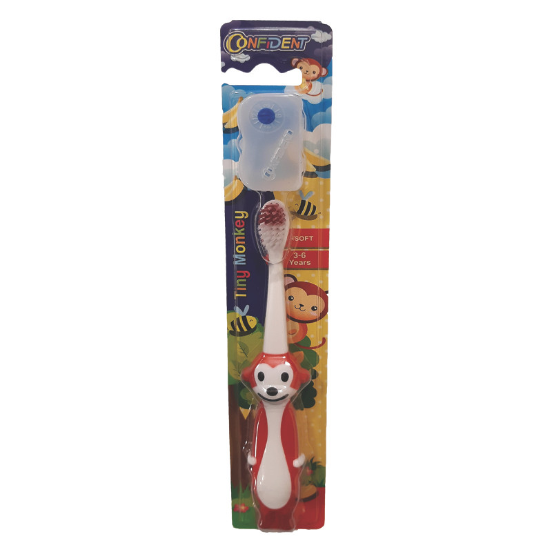 مسواک کانفیدنت مدل tiny monkey با برس نرم