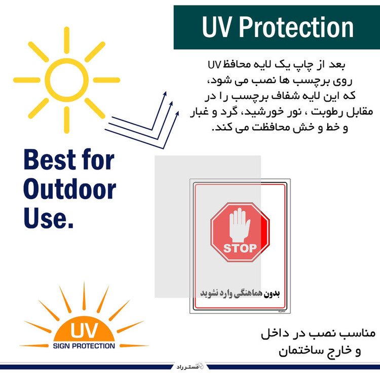 برچسب ایمنی مستر راد طرح بدون هماهنگی وارد نشوید مدل HSE-OSHA-1210