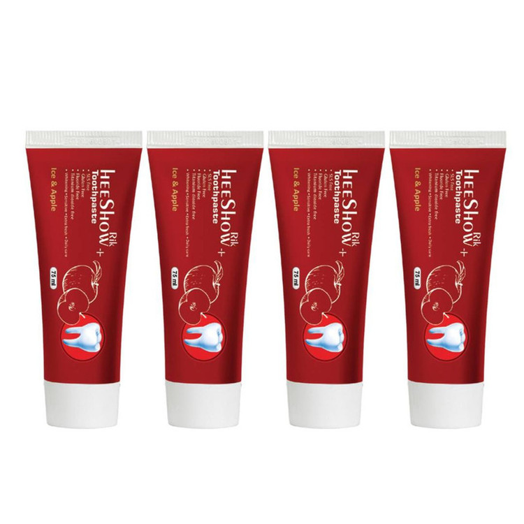 خمیر دندان هیشو ریک مدل Ice - Apple حجم 75 میلی لیتر مجموعه 4 عددی