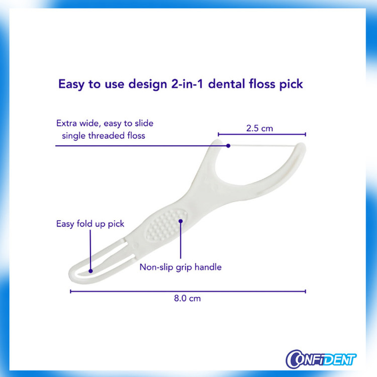 نخ دندان کانفیدنت مدل floss-Pillow پنج بسته 50 عددی