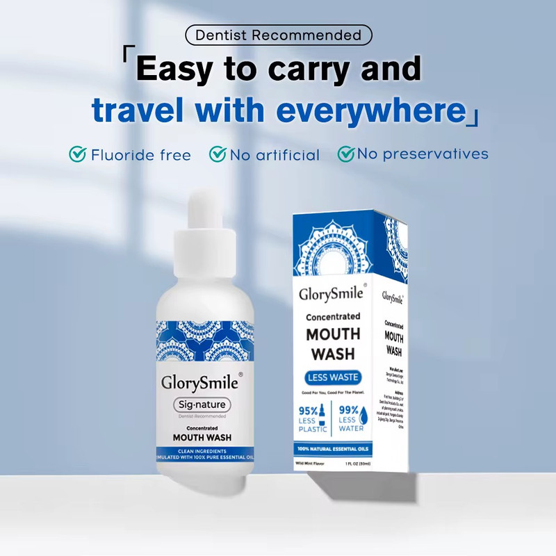 دهان شویه گلوری اسمایل مدل Concentrated Mouth Wash حجم 30 میلی لیتر